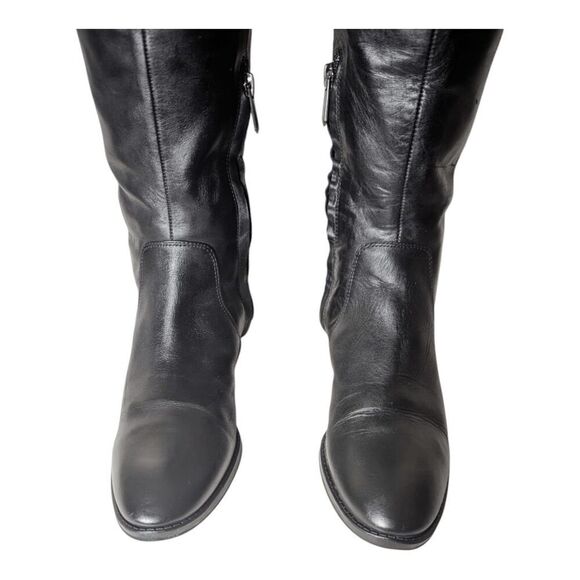 SAM EDELMAN Patton Black Leather Riding Boot Size 7.5M - Picture 9 of 10